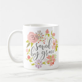 Caneca De Café Salvo por Grace - Efesianos 2:8