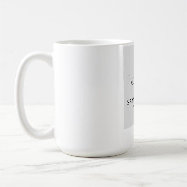 Caneca De Café Samira Hadid Monogram Luxury (Esquerda)