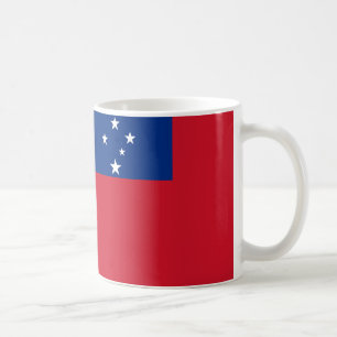 Caneca De Café Samoa Flag Cerâmica Coffee Mug