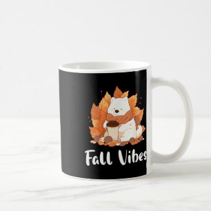 Caneca De Café Samoyed Fall Vibes Engraçado Cachorro Pumpkin Spic