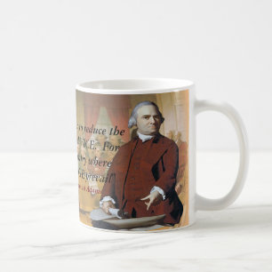 Caneca De Café Samuel Adams Cita Ignorância e Conhecimento