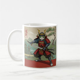 Caneca De Café Samurai Cat