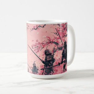 Caneca De Café Samurai e Sakura