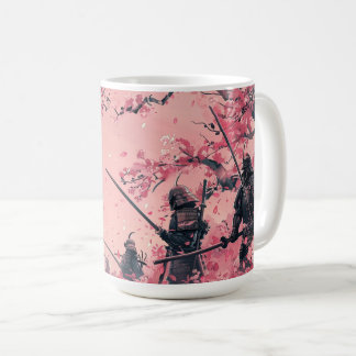 Caneca De Café Samurai e Sakura