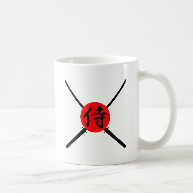 Caneca De Café SAMURAI - Espada & Kanji (Direita)
