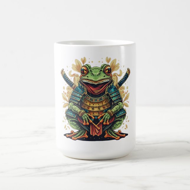 Caneca De Café Samurai frog warrior Classic Mug (Centro)