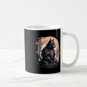 Caneca De Café Samurai Ninja Cachorro Japonês Tatuagem Gráfica Pa