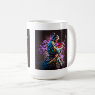 Caneca De Café Samurai Painting Classic Mug, 15 oz
