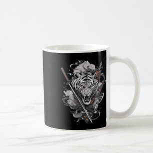 Caneca De Café Samurai Ronin Japonês Katana Japão Tiger Ta