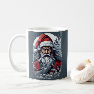 Caneca De Café Samurai Santa Claus em Greve