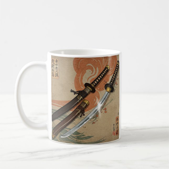 Caneca De Café Samurai Swords (Esquerda)