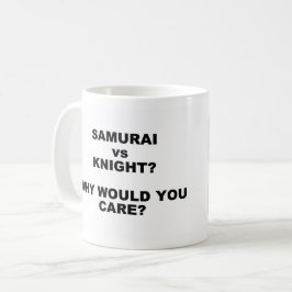 Caneca De Café Samurai vs Knight Mug