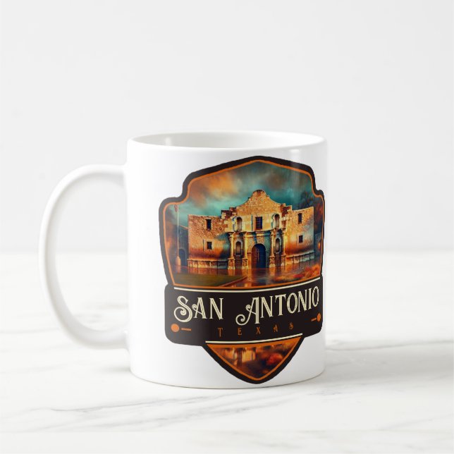 Caneca De Café San Antonio, Texas | Antigo (Esquerda)