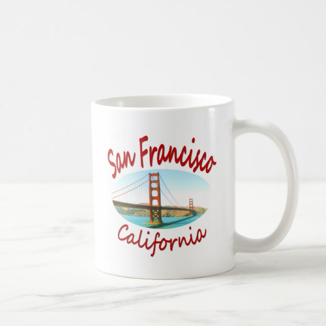 Caneca De Café San Francisco Califórnia (Direita)