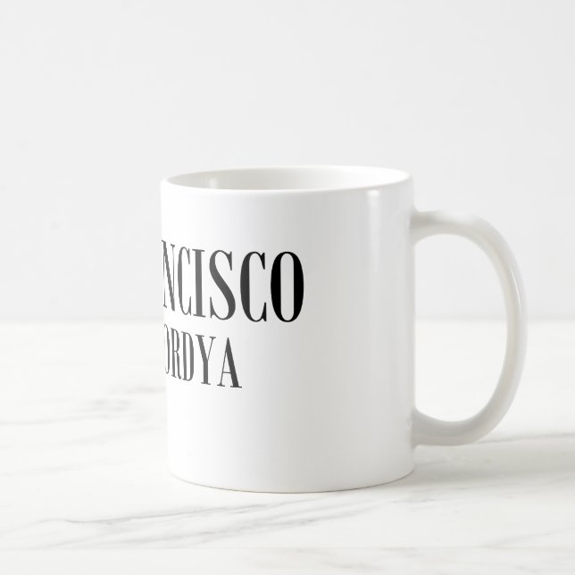Caneca De Café San Francisco, Cantaffordya (Direita)