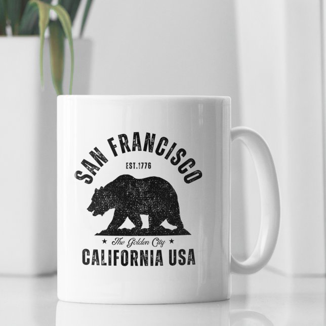 Caneca De Café San Francisco Classic Bear Design (Criador carregado)