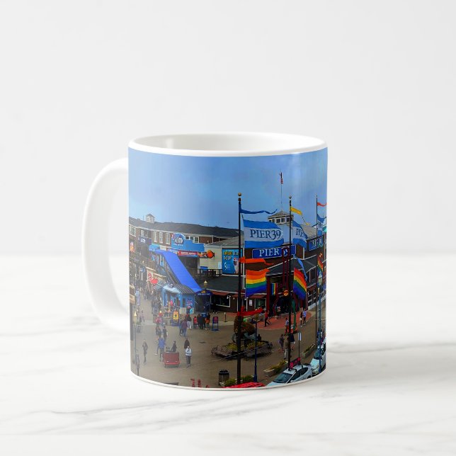 Caneca De Café San Francisco Pier 39 Orgulho #1 Mug (Frente Esquerda)