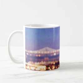 Caneca De Café San Francisco Skyline Bokeh Lights Mug