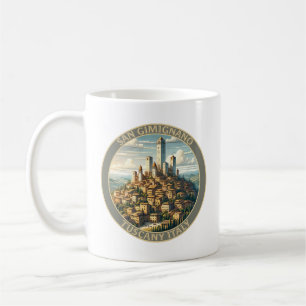 Caneca De Café San Gimignano Toscana Itália