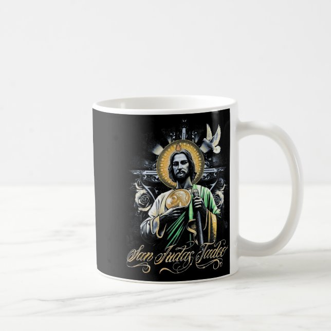 Caneca De Café San Judas Tadeo Religious Art Catholic Saints Desi (Direita)