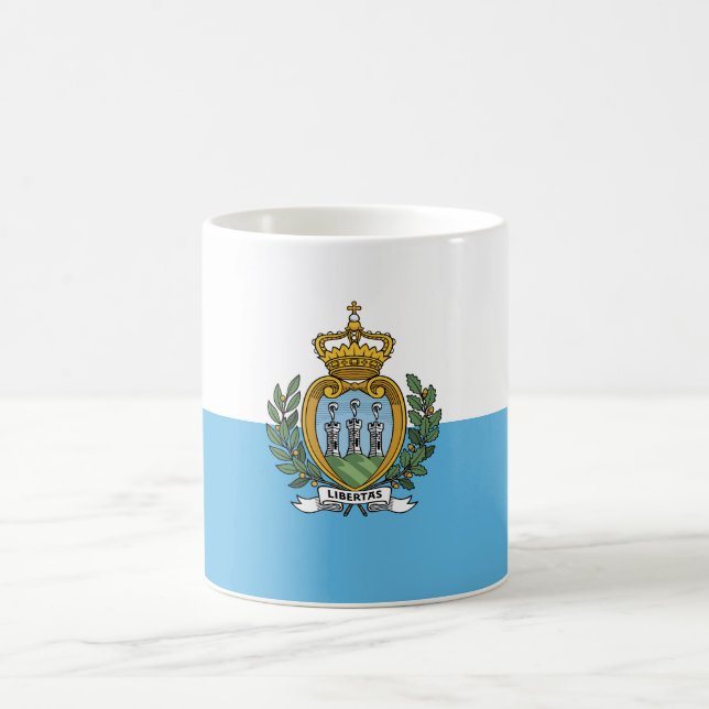 Caneca De Café San Marino Flag (Centro)