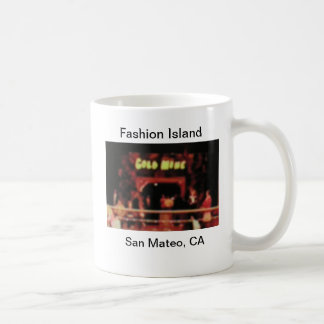 Caneca De Café San Mateo Fashion Island Dourada Mine Arcade Mug