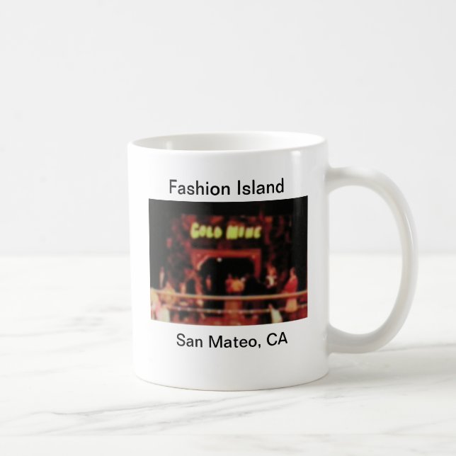 Caneca De Café San Mateo Fashion Island Dourada Mine Arcade Mug (Direita)