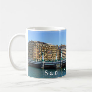 Caneca De Café San Sebastian-Donostia. Puente Del Kursaal.