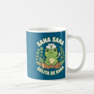 Caneca De Café Sana Sana Colita De Rana Sapo Enfermeiro Mexicano 