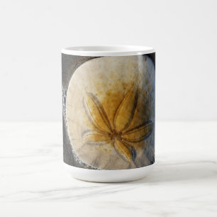 Caneca De Café Sand Dollar e Surf Beach Foto Coffee Mug