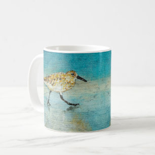Caneca De Café Sandpiper Coastal Bird Wading Ocean Beach