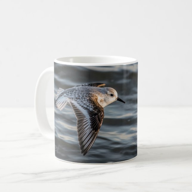 Caneca De Café Sandpiper Salve Nossa Boca-de-Baixo Mug por RoseWr (Frente Esquerda)