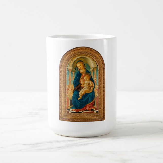 Caneca De Café Sandro Botticelli Madonna e Child c 1470 (Centro)
