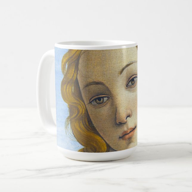Caneca De Café Sandro Botticelli - Nascimento do Detalhe de Vênus (Frente Esquerda)