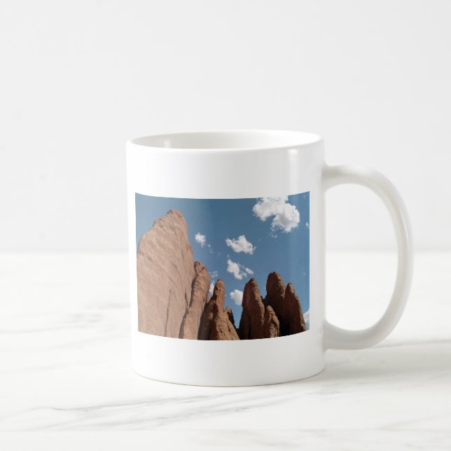 Caneca De Café Sandstone Fins Utah Desert Photo (Direita)