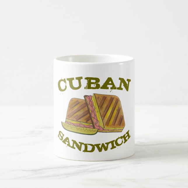 Caneca De Café Sanduíche Clássico de Miami Cubana de Carne de Por (Centro)