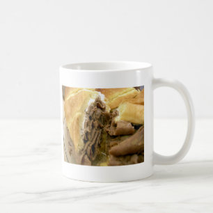 Caneca De Café Sanduíche de carne assada com queijo de cabra crem