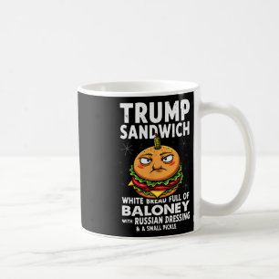 Caneca De Café Sanduíche de Humor Trump