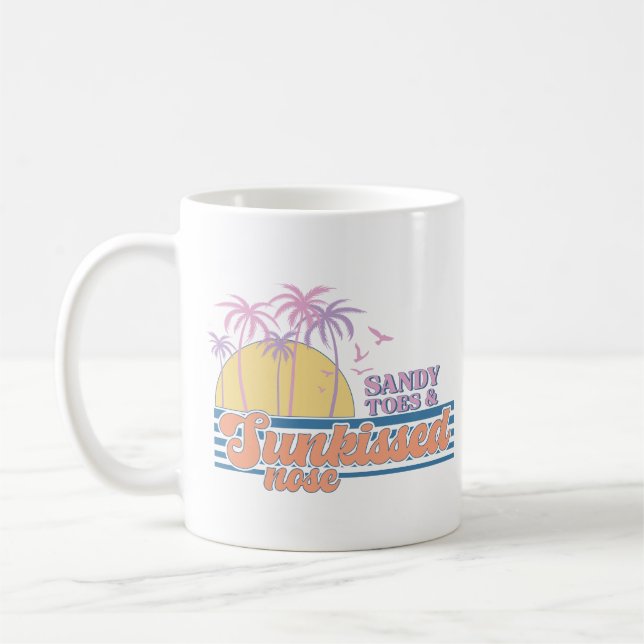 Caneca De Café Sandy Toes E Nariz De Sol (Esquerda)