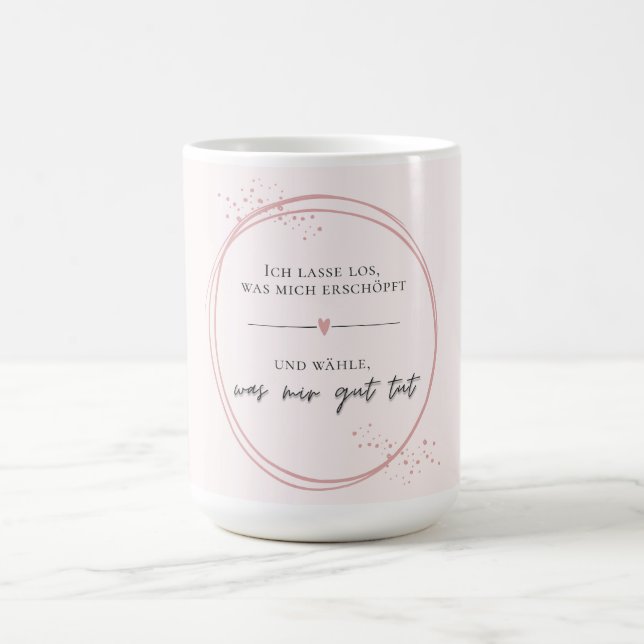 Caneca De Café Sanftes Loslass-Affirmation (Centro)