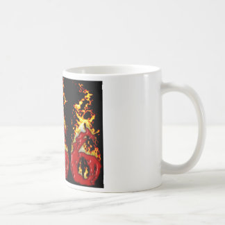 Caneca De Café Sangue 666 & fogo