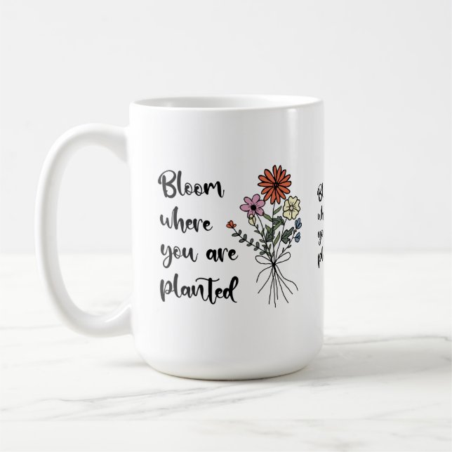 Caneca De Café Sangue Onde Você Está Plantado (Esquerda)