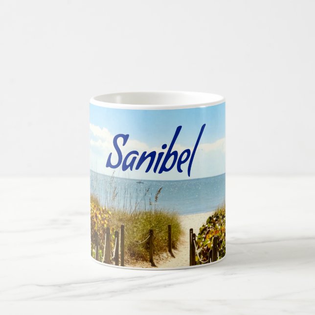 Caneca De Café Sanibel Island, Florida Beach Ocean (Centro)