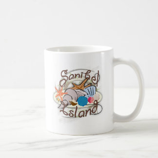 Caneca De Café Sanibel Island Florida seashell design