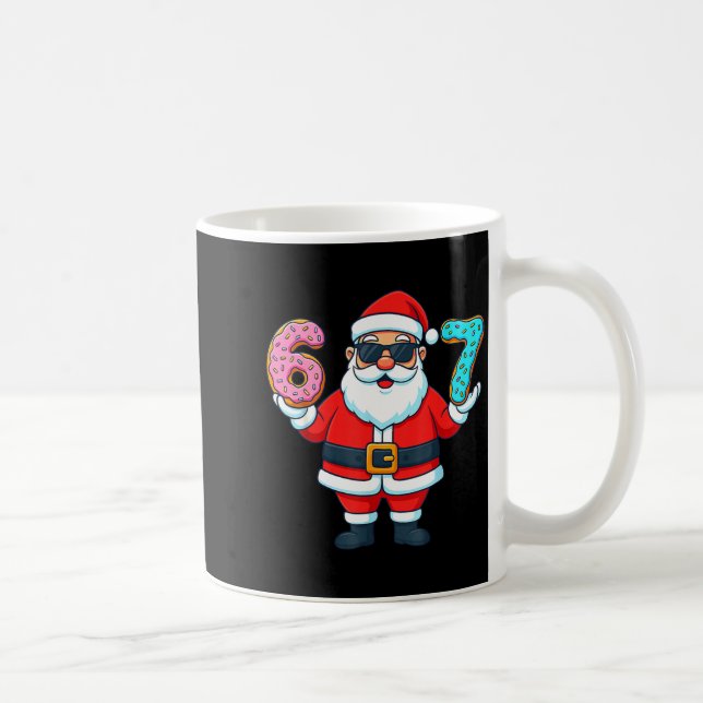 Caneca De Café Santa 67 Donut Meme Funny Christmas Holiday  (Direita)