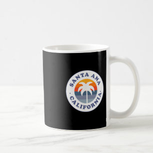 Caneca De Café Santa Ana Califórnia Ca Árvore de Palma Praia Féri