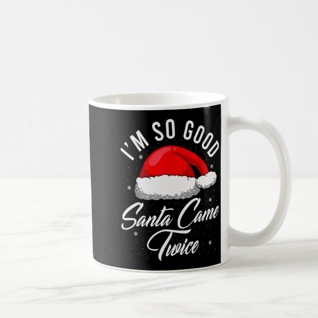 Caneca De Café Santa Came Twice Shirt - Funny Christmas Joke  (Direita)