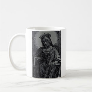 Caneca De Café Santa Catarina de Alexandria por Lucas van Leyden