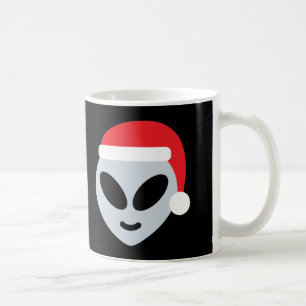 Caneca De Café santa claus alienígena emoji
