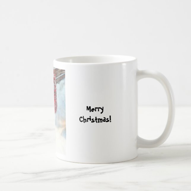 Caneca De Café Santa Claus Bag na neve (Direita)